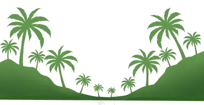 야자수 실루엣 풍경