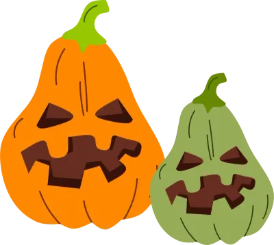 手描きのハロウィンカボチャ