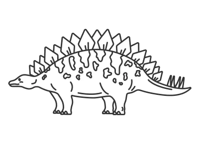 恐竜のステゴサウルス