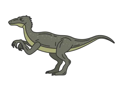 恐竜のラプトル