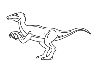 恐竜のラプトル