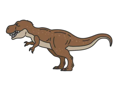 恐竜のティラノサウルス