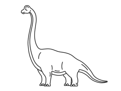 恐竜のブラキオサウルス