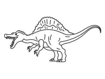 恐竜のスピノサウルス
