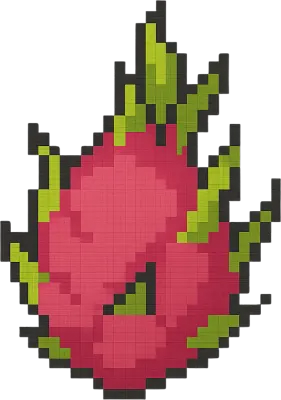 용과열대과일픽셀아트