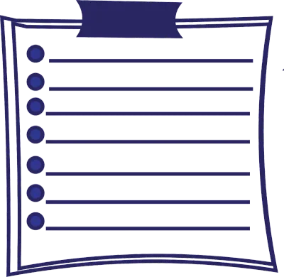 Blue Hand-Drawn Notebook Paper Elements