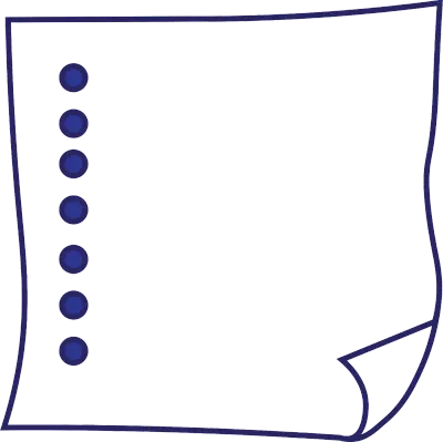 Blue Hand-Drawn Notebook Paper Elements