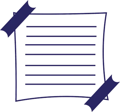 Blue Hand-Drawn Notebook Paper Elements