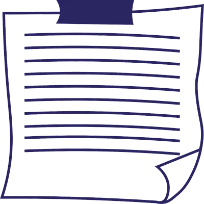 Blue Hand-Drawn Notebook Paper Elements