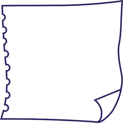 Blue Hand-Drawn Notebook Paper Elements