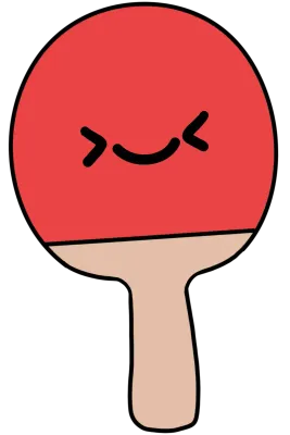 귀여운 탁구채