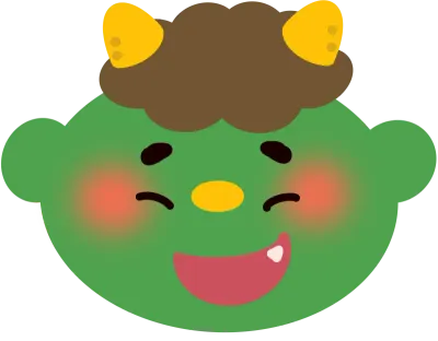 緑鬼顔表情