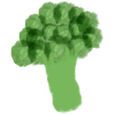 색연필질감 채소 그림