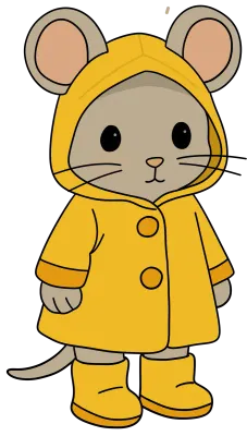 비 오는 날의 쥐