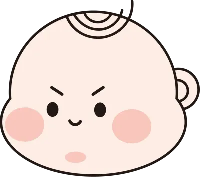 아기 감정 일러스트 세트