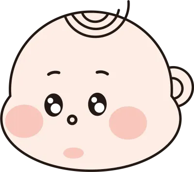 아기 감정 일러스트 세트