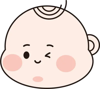 아기 감정 일러스트 세트