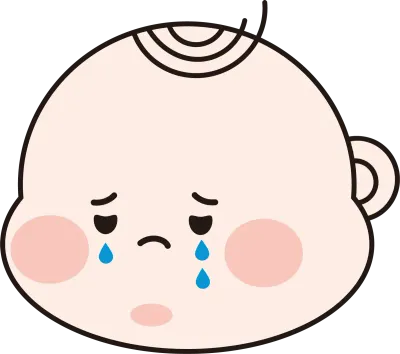 아기 감정 일러스트 세트