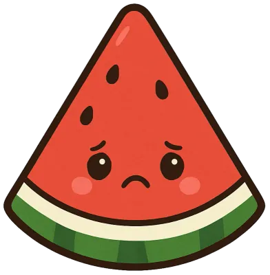 귀여운 수박 캐릭터