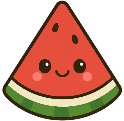 귀여운 수박 캐릭터