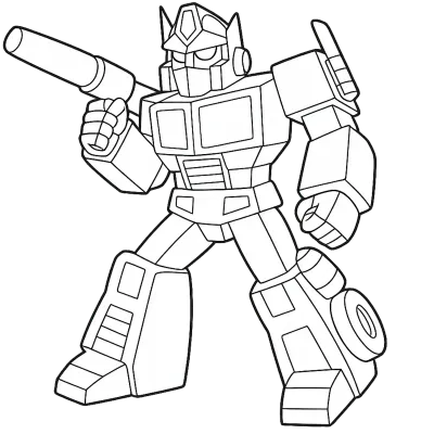 로봇 색칠공부 도안-03