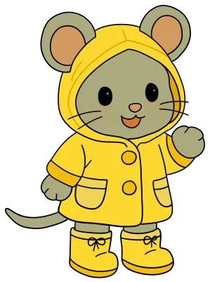 비 오는 날의 쥐