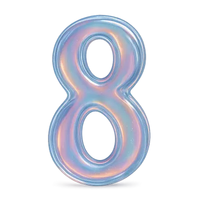 오팔 리퀴드글래스 숫자