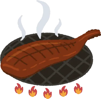 장어 구이 숯불