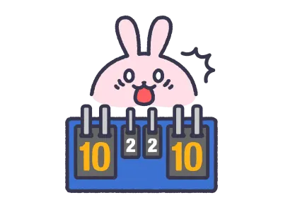 卓球でデュースになったスコアボード