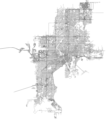Tampa United Stated street road map