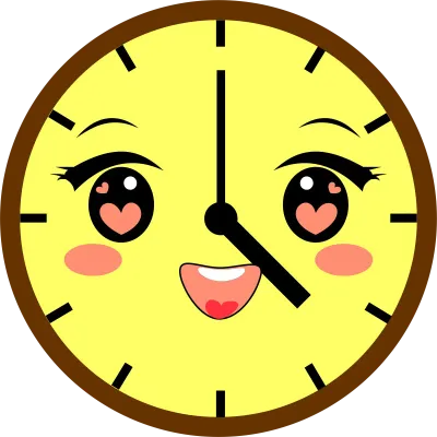 clock face vector illustration