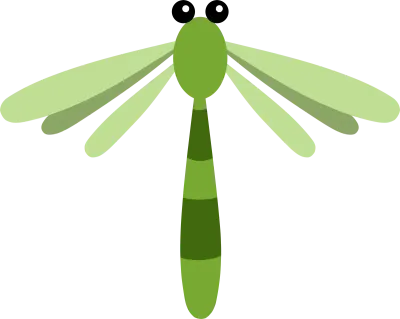 잠자리_잠자리 캐릭터_녹색 잠자리_곤충 잠자리