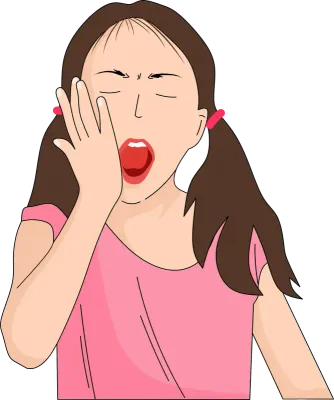 歯痛の表情イラスト