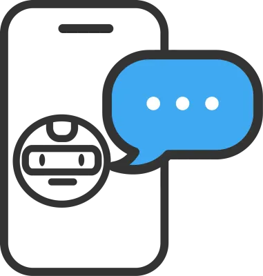 인공지능, AI, 자동화, 시스템 아이콘