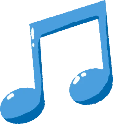 몽글 음표 파란 음표 선없음