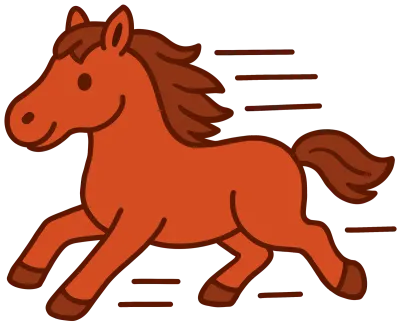 붉은말_달리는말