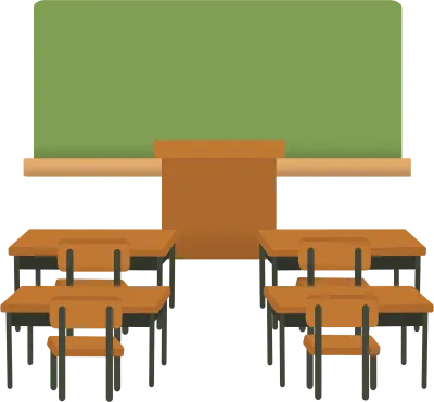 교실 전경 일러스트