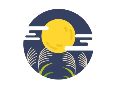 お月見のイラスト