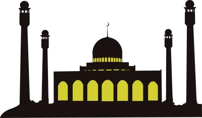 mosque silhouette vector