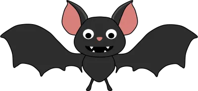 ハロウィンデーかわいいバット