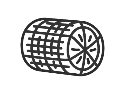 米俵と稲のアイコンのイラスト