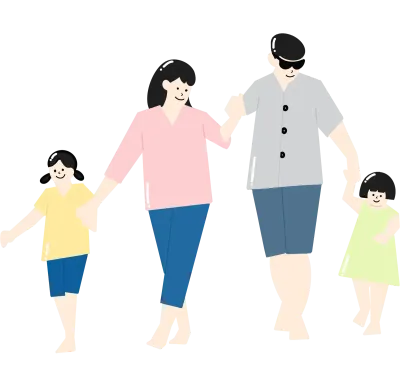 가족 산책