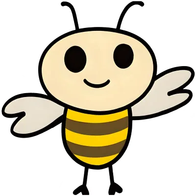 Cute Minimal Kawaii Insects Clipart