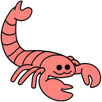 Cute Minimal Kawaii Insects Clipart