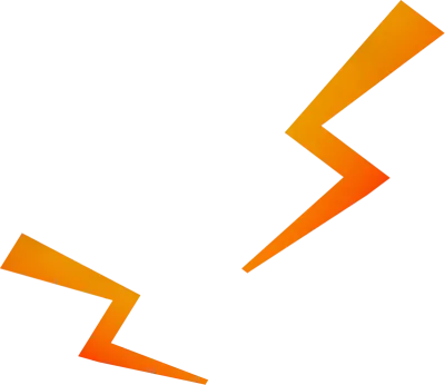 주황색 번개효과