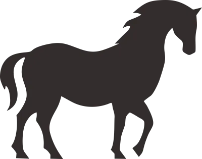 horse element logo icon vector