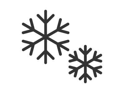 雪の結晶のアイコンのイラスト