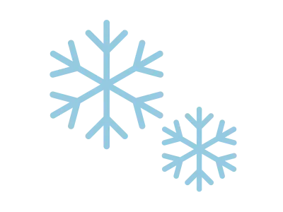 雪の結晶のアイコンのイラスト