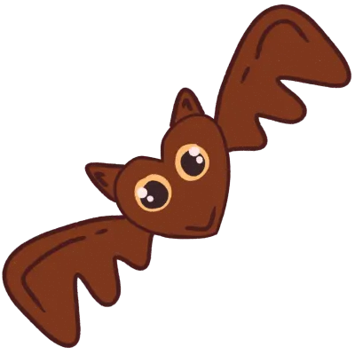 Cute Cartoon Bat Halloween Illustration