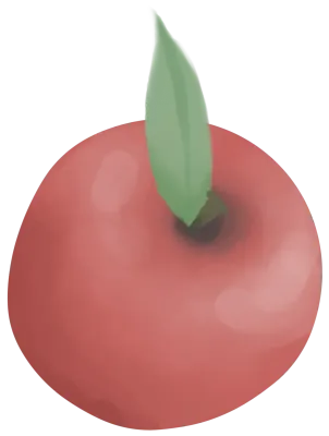 Apple watercoloring illustration, watercolor, PNG